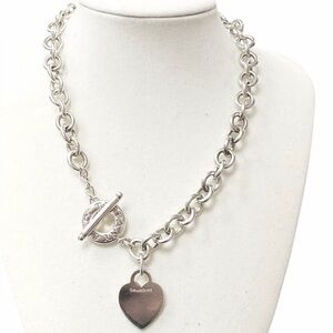 🩵 Tiffany & Co Silver Heart Pendant Necklace🩵